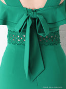 Andy/AN-OK2626/ワンピース/ミニドレス/フリル/カラードレス/バックリボン/ノースリーブ/キャバドレス