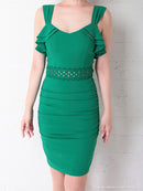 Andy/AN-OK2626/ワンピース/ミニドレス/フリル/カラードレス/バックリボン/ノースリーブ/キャバドレス