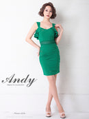 Andy/AN-OK2626/ワンピース/ミニドレス/フリル/カラードレス/バックリボン/ノースリーブ/キャバドレス