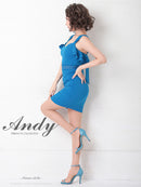 Andy/AN-OK2626/ワンピース/ミニドレス/フリル/カラードレス/バックリボン/ノースリーブ/キャバドレス