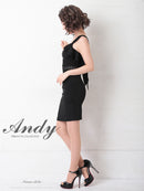 Andy/AN-OK2626/ワンピース/ミニドレス/フリル/カラードレス/バックリボン/ノースリーブ/キャバドレス