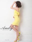 Andy/AN-OK2626/ワンピース/ミニドレス/フリル/カラードレス/バックリボン/ノースリーブ/キャバドレス
