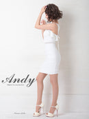 Andy/AN-OK2626/ワンピース/ミニドレス/フリル/カラードレス/バックリボン/ノースリーブ/キャバドレス