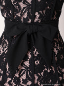 Andy/AN-OK2648/キャバドレス/総レース/Aライン/ウエストリボン