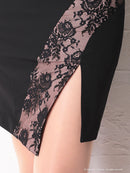 Andy/AN-OK2649/ワンピース/ミニドレス/レース/キャバドレス/ノースリーブ/ワンカラー