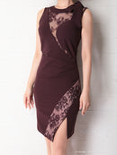 Andy/AN-OK2649/ワンピース/ミニドレス/レース/キャバドレス/ノースリーブ/ワンカラー