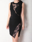 Andy/AN-OK2649/ワンピース/ミニドレス/レース/キャバドレス/ノースリーブ/ワンカラー