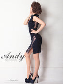 Andy/AN-OK2649/ワンピース/ミニドレス/レース/キャバドレス/ノースリーブ/ワンカラー