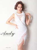 Andy/AN-OK2649/ワンピース/ミニドレス/レース/キャバドレス/ノースリーブ/ワンカラー