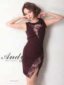Andy/AN-OK2649/ワンピース/ミニドレス/レース/キャバドレス/ノースリーブ/ワンカラー