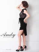 Andy/AN-OK2656/ワンピース/ミニドレス/ワンカラー/レース/タイトワンピース/ウエストリボン