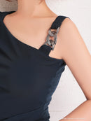 Andy/AN-OK2660/ワンピース/ミニドレス/ワンカラー/タイトワンピース/アシンメトリー