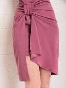 Andy/AN-OK2660/ワンピース/ミニドレス/ワンカラー/タイトワンピース/アシンメトリー