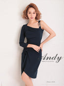 Andy/AN-OK2660/ワンピース/ミニドレス/ワンカラー/タイトワンピース/アシンメトリー