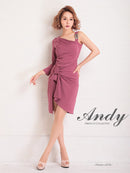 Andy/AN-OK2660/ワンピース/ミニドレス/ワンカラー/タイトワンピース/アシンメトリー