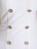 Andy/AN-OK2668/ワンピース/ミニドレス/ワンカラー/タイトワンピース/袖あり/スクエアネック/七分袖