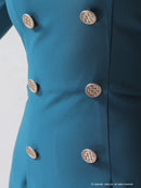 Andy/AN-OK2668/ワンピース/ミニドレス/ワンカラー/タイトワンピース/袖あり/スクエアネック/七分袖