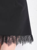 Andy/AN-OK2668/ワンピース/ミニドレス/ワンカラー/タイトワンピース/袖あり/スクエアネック/七分袖