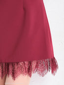 Andy/AN-OK2668/ワンピース/ミニドレス/ワンカラー/タイトワンピース/袖あり/スクエアネック/七分袖