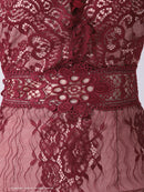 Andy/AN-OK2673/ワンピース/ミニドレス/ワンカラー/タイトワンピース/総レース/袖あり/長袖ワンピース