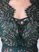 Andy/AN-OK2673/ワンピース/ミニドレス/ワンカラー/タイトワンピース/総レース/袖あり/長袖ワンピース