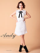Andy/AN-OK2681/ワンピース/ミニドレス/タイトワンピース/ツイード/リボン/同伴ワンピース