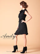 Andy/AN-OK2681/ワンピース/ミニドレス/タイトワンピース/ツイード/リボン/同伴ワンピース