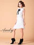 Andy/AN-OK2681/ワンピース/ミニドレス/タイトワンピース/ツイード/リボン/同伴ワンピース