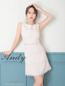 Andy/AN-OK2682/ワンピース/ミニドレス/ワンカラー/タイトワンピース/カラードレス/シンプルドレス