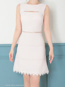 Andy/AN-OK2682/ワンピース/ミニドレス/ワンカラー/タイトワンピース/カラードレス/シンプルドレス