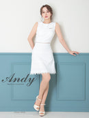 Andy/AN-OK2682/ワンピース/ミニドレス/ワンカラー/タイトワンピース/カラードレス/シンプルドレス
