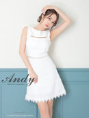 Andy/AN-OK2682/ワンピース/ミニドレス/ワンカラー/タイトワンピース/カラードレス/シンプルドレス