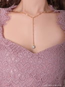 Andy/AN-OK2685/ワンピース/ミニドレス/タイトワンピース/アクセサリー付き/袖あり/レース/ワンカラー