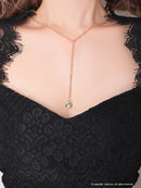 Andy/AN-OK2685/ワンピース/ミニドレス/タイトワンピース/アクセサリー付き/袖あり/レース/ワンカラー