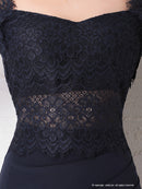 Andy/AN-OK2685/ワンピース/ミニドレス/タイトワンピース/アクセサリー付き/袖あり/レース/ワンカラー