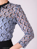 Andy/AN-OK2691/ワンピース/ミニドレス/バイカラー/キャバドレス/プリーツ/ラストワン/袖あり/貴咲モエカさん着用