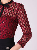 Andy/AN-OK2691/ワンピース/ミニドレス/バイカラー/キャバドレス/プリーツ/ラストワン/袖あり/貴咲モエカさん着用