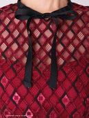 Andy/AN-OK2691/ワンピース/ミニドレス/バイカラー/キャバドレス/プリーツ/ラストワン/袖あり/貴咲モエカさん着用