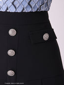 Andy/AN-OK2691/ワンピース/ミニドレス/バイカラー/キャバドレス/プリーツ/ラストワン/袖あり/貴咲モエカさん着用