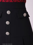 Andy/AN-OK2691/ワンピース/ミニドレス/バイカラー/キャバドレス/プリーツ/ラストワン/袖あり/貴咲モエカさん着用