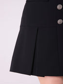 Andy/AN-OK2691/ワンピース/ミニドレス/バイカラー/キャバドレス/プリーツ/ラストワン/袖あり/貴咲モエカさん着用