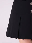 Andy/AN-OK2691/ワンピース/ミニドレス/バイカラー/キャバドレス/プリーツ/ラストワン/袖あり/貴咲モエカさん着用