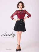 Andy/AN-OK2691/ワンピース/ミニドレス/バイカラー/キャバドレス/プリーツ/ラストワン/袖あり/貴咲モエカさん着用