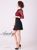 Andy/AN-OK2691/ワンピース/ミニドレス/バイカラー/キャバドレス/プリーツ/ラストワン/袖あり/貴咲モエカさん着用