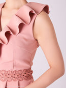 Andy/AN-OK2702/ワンピース/ミニドレス/フリル/ワンカラー