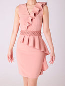 Andy/AN-OK2702/ワンピース/ミニドレス/フリル/ワンカラー