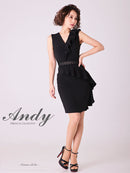 Andy/AN-OK2702/ワンピース/ミニドレス/フリル/ワンカラー