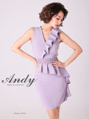 Andy/AN-OK2702/ワンピース/ミニドレス/フリル/ワンカラー
