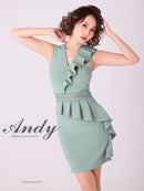 Andy/AN-OK2702/ワンピース/ミニドレス/フリル/ワンカラー