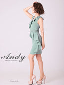 Andy/AN-OK2702/ワンピース/ミニドレス/フリル/ワンカラー